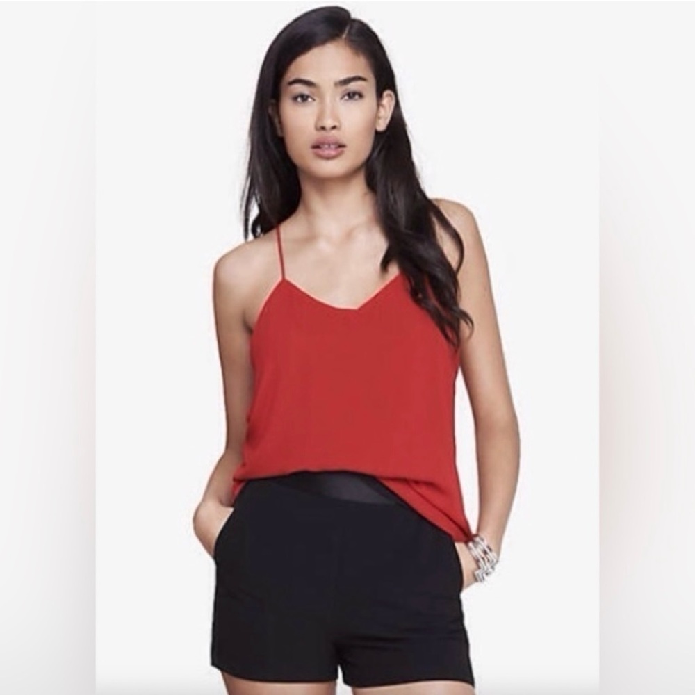 Express Vibrant Red Camisole Top
